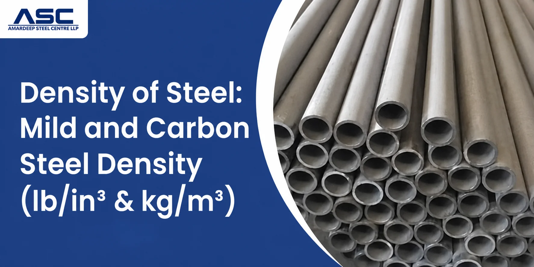 Density of Steel: Mild and Carbon Steel Density (lb/in&sup3; & kg/m&sup3;)